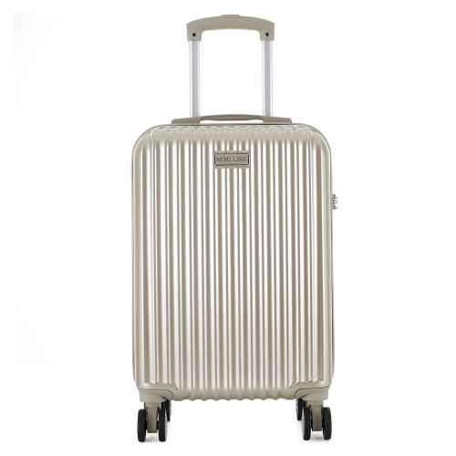 Чемодан Semi Line 20 T5954-1, ABS, 4 колеса, ручная кладь, золотой