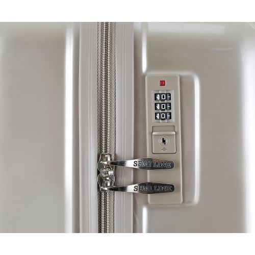 Чемодан Semi Line 20 T5954-1, ABS, 4 колеса, ручная кладь, золотой