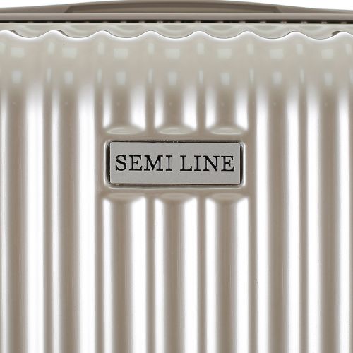 Чемодан Semi Line 24 T5954-2, ABS, 4 спаренных колеса, золотой