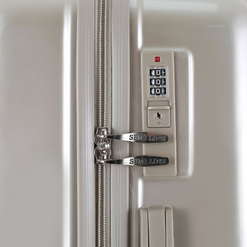 Чемодан Semi Line 28 T5954-3, ABS, 4 спаренных колеса, золотой
