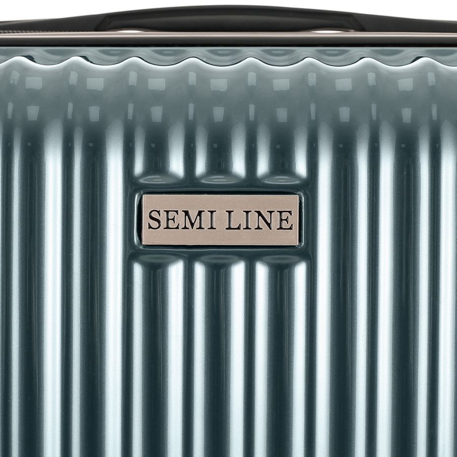Чемодан Semi Line 20 T5955-1, ABS, 4 колеса, ручная кладь, синий