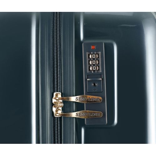 Чемодан Semi Line 20 T5955-1, ABS, 4 колеса, ручная кладь, синий