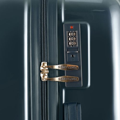 Чемодан Semi Line 24 T5955-2, ABS, 4 спаренных колеса, синий