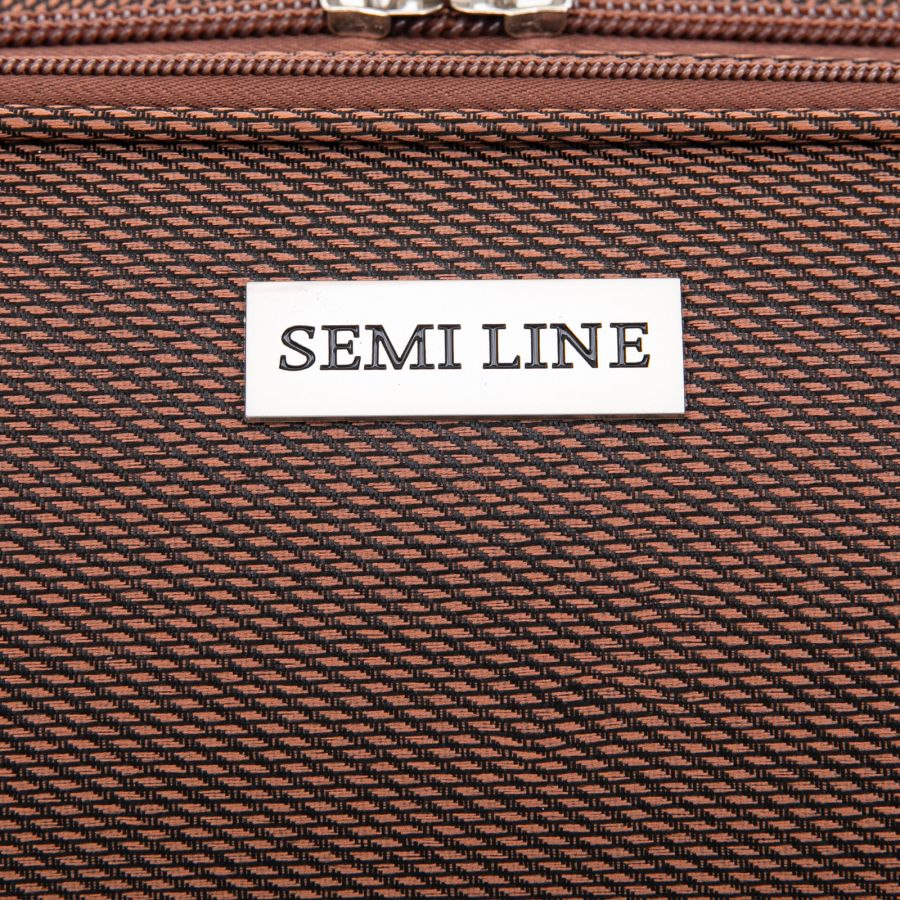 Чемодан Semi Line 28 T5960-3, с расширителем, 4 колеса, коричневый