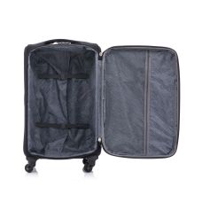 Чемодан Semi Line 20 дюймов (S) T5961-1, с расширителем, 4 колеса, черный