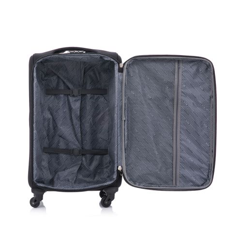 Чемодан Semi Line 20 T5961-1, с расширителем, 4 колеса, черный