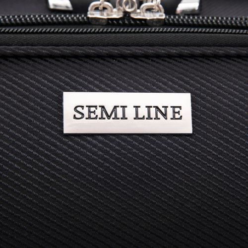 Чемодан Semi Line 20 T5961-1, с расширителем, 4 колеса, черный