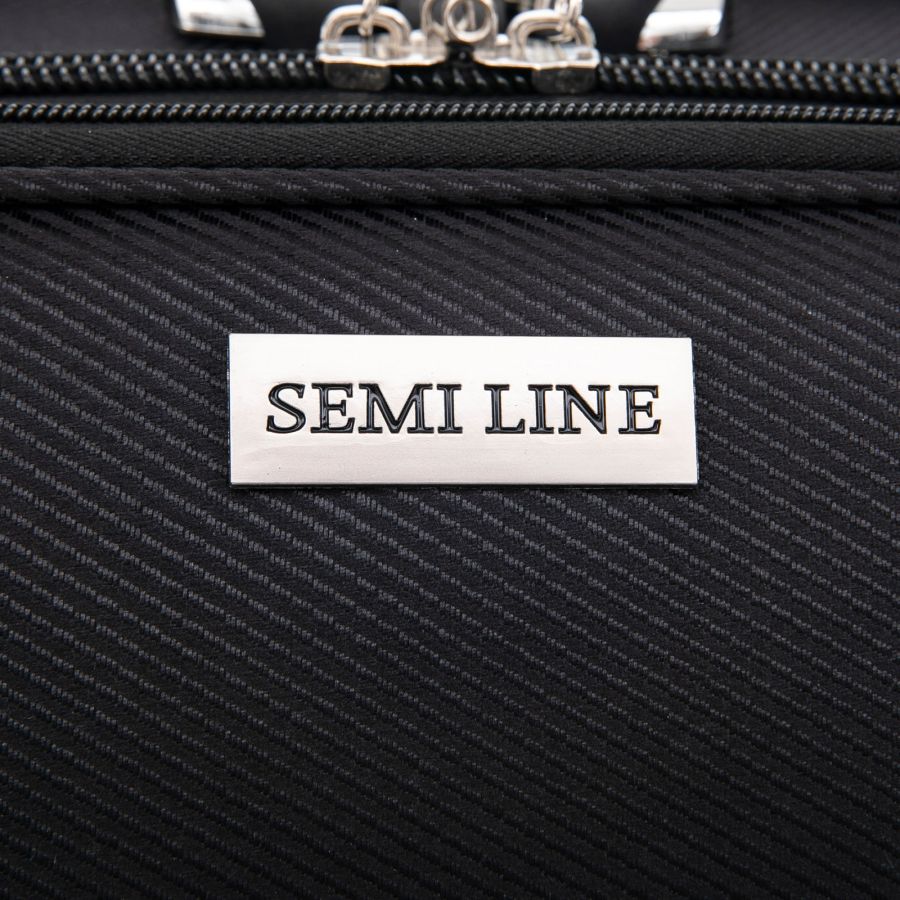 Чемодан Semi Line 24 T5961-2, 66+10 л, с расширителем, черный