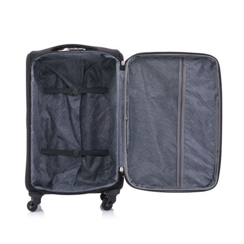 Чемодан Semi Line 28 T5961-3, 99+10 л, с расширителем, черный