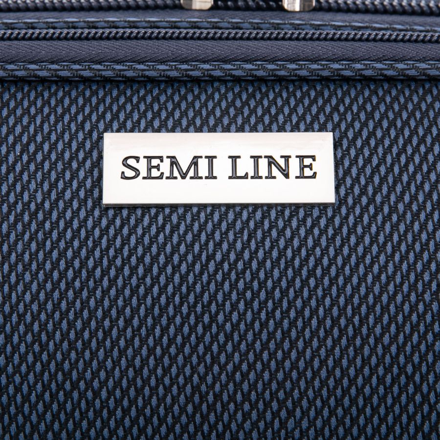 Чемодан Semi Line 24 T5962-2, 66+10 л, с расширителем, темно-синий