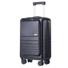 Чемодан Semi Line 20 дюймов (S) T5964-2, ABS, с USB-зарядкой и отделением для ноутбука, ручная кладь, черный