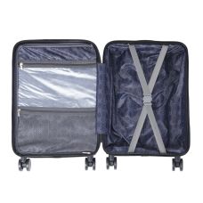 Чемодан Semi Line 20 дюймов (S) T5964-2, ABS, с USB-зарядкой и отделением для ноутбука, ручная кладь, черный