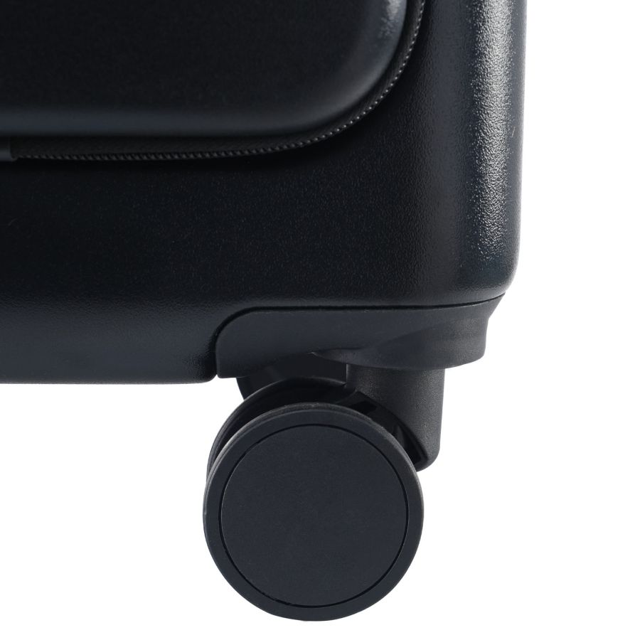 Чемодан Semi Line 20 T5964-2, ABS, с USB-зарядкой и отделением для ноутбука, ручная кладь, черный