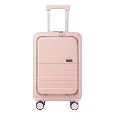 Чемодан Semi Line 20 дюймов (S) T5965-2, ABS, с USB-зарядкой и отделением для ноутбука, ручная кладь, бежевый