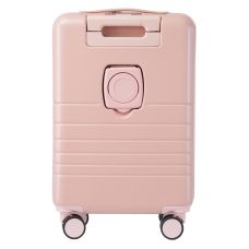 Чемодан Semi Line 20 дюймов (S) T5965-2, ABS, с USB-зарядкой и отделением для ноутбука, ручная кладь, бежевый