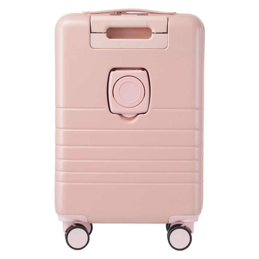Чемодан Semi Line 20 T5965-2, ABS, с USB-зарядкой и отделением для ноутбука, ручная кладь, бежевый