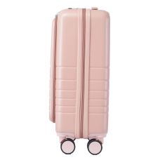 Чемодан Semi Line 20 дюймов (S) T5965-2, ABS, с USB-зарядкой и отделением для ноутбука, ручная кладь, бежевый