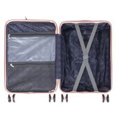 Чемодан Semi Line 20 дюймов (S) T5965-2, ABS, с USB-зарядкой и отделением для ноутбука, ручная кладь, бежевый