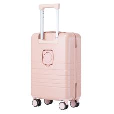 Чемодан Semi Line 20 дюймов (S) T5965-2, ABS, с USB-зарядкой и отделением для ноутбука, ручная кладь, бежевый