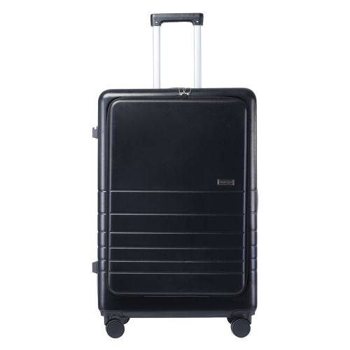 Чемодан Semi Line 24 T5964-3, ABS, с USB-зарядкой и отделением для ноутбука, ручная кладь, черный