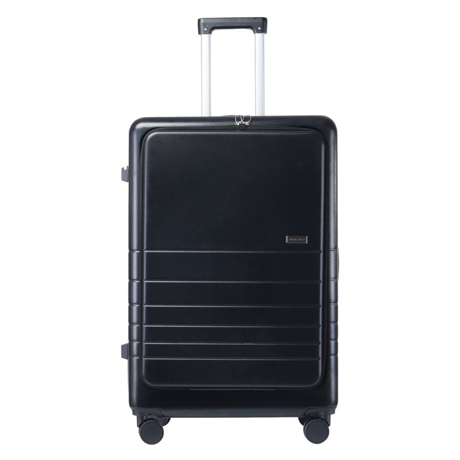 Чемодан Semi Line 24 T5964-3, ABS, с USB-зарядкой и отделением для ноутбука, ручная кладь, черный