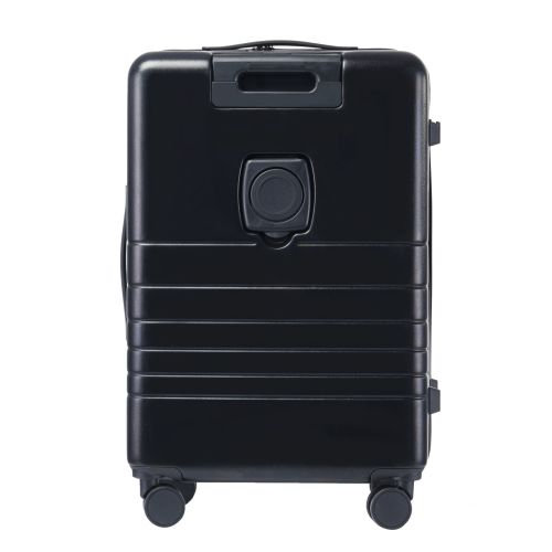 Чемодан Semi Line 24 T5964-3, ABS, с USB-зарядкой и отделением для ноутбука, ручная кладь, черный