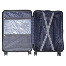 Чемодан Semi Line 24 дюйма (M) T5964-3, ABS, с USB-зарядкой и отделением для ноутбука, ручная кладь, черный