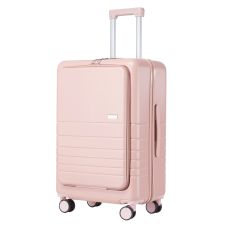 Чемодан Semi Line 24 дюйма (M) T5965-3, ABS, с USB-зарядкой и отделением для ноутбука, ручная кладь, бежевый