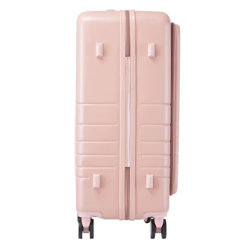 Чемодан Semi Line 24 T5965-3, ABS, с USB-зарядкой и отделением для ноутбука, ручная кладь, бежевый