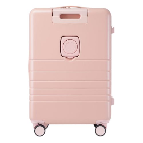 Чемодан Semi Line 24 T5965-3, ABS, с USB-зарядкой и отделением для ноутбука, ручная кладь, бежевый