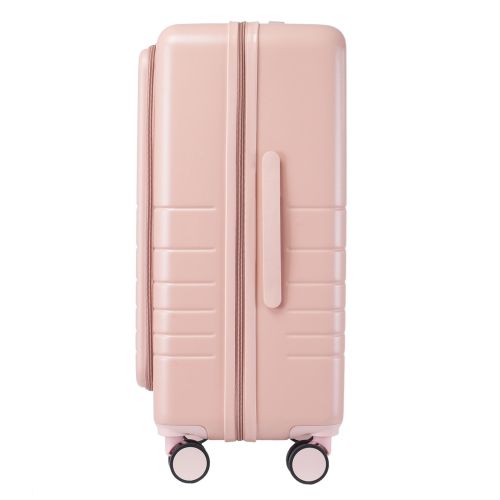 Чемодан Semi Line 24 T5965-3, ABS, с USB-зарядкой и отделением для ноутбука, ручная кладь, бежевый