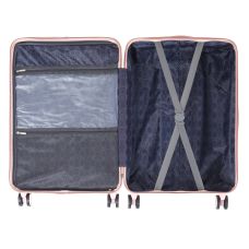 Чемодан Semi Line 24 дюйма (M) T5965-3, ABS, с USB-зарядкой и отделением для ноутбука, ручная кладь, бежевый