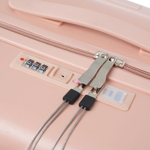 Чемодан Semi Line 24 T5965-3, ABS, с USB-зарядкой и отделением для ноутбука, ручная кладь, бежевый