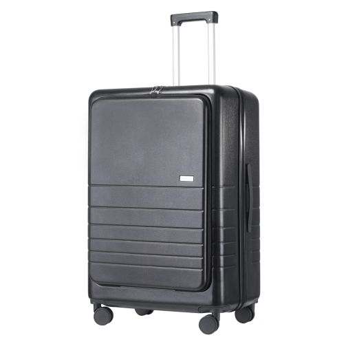 Чемодан Semi Line 28 T5964-4, ABS, с USB-зарядкой и отделением для ноутбука, черный