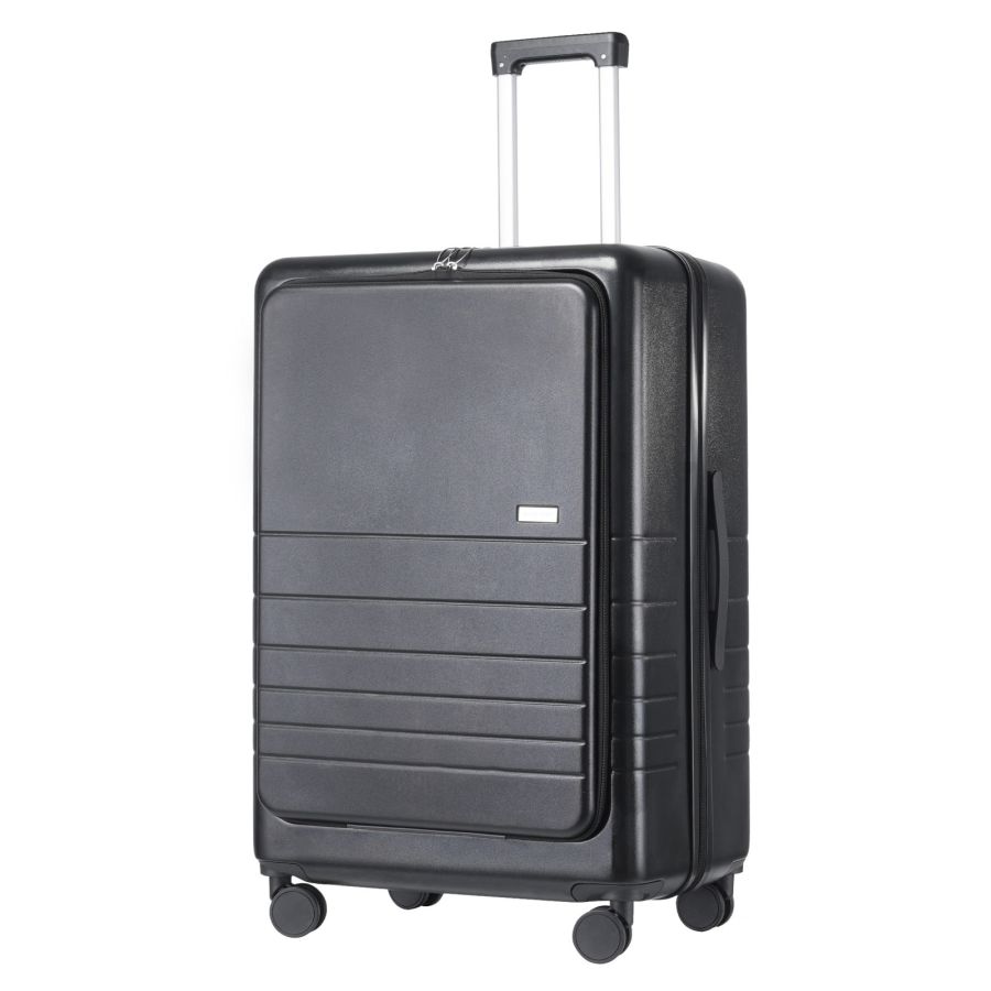 Чемодан Semi Line 28 T5964-4, ABS, с USB-зарядкой и отделением для ноутбука, черный
