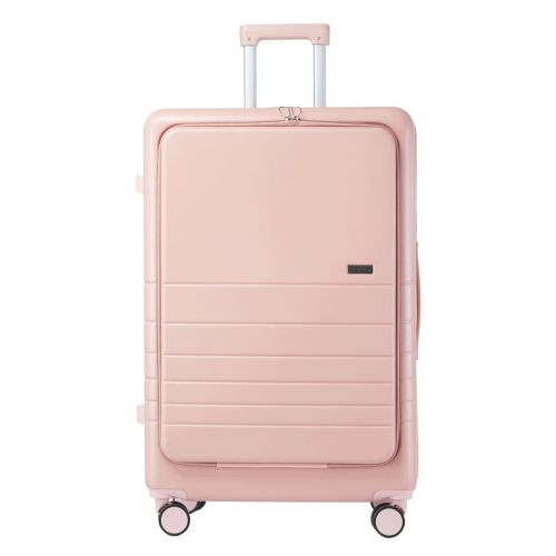 Чемодан Semi Line 28 T5965-4, ABS, с USB-зарядкой и отделением для ноутбука, бежевый