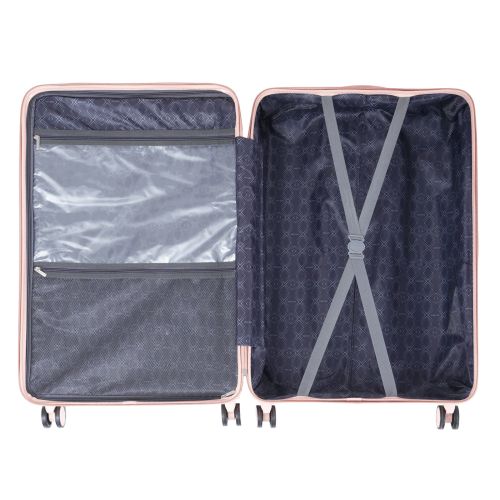 Чемодан Semi Line 28 T5965-4, ABS, с USB-зарядкой и отделением для ноутбука, бежевый