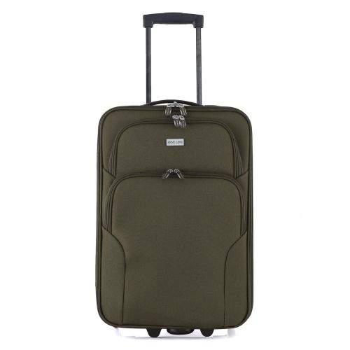 Чемодан Semi Line 20 T5966-1, 2 скрытых колеса, ручная кладь, хаки