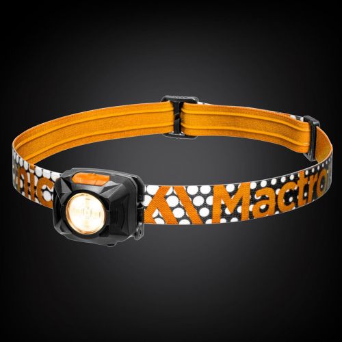 Фонарь налобный Mactronic Rebel 400 Lm LED теплый/холодный/красный Type-C оранжевый