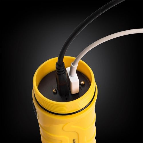 Фонарь профессиональный Mactronic Dura Light 2.3 800 Lm Powerbank USB-C стеклобой желтый