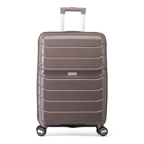Чемодан компактный Semi Line 20 Полипропилен Коричневый
