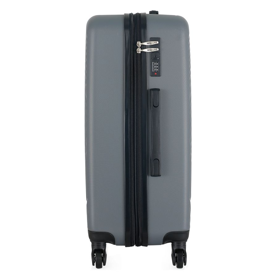 Чемодан Semi Line 24 67 л ABS-пластик расширение 20% 4 колеса код. замок Graphite