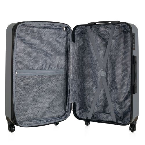 Чемодан Semi Line 24 67 л ABS-пластик расширение 20% 4 колеса код. замок Graphite