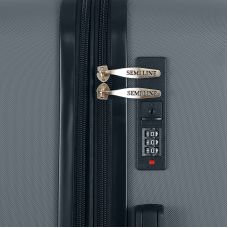 Чемодан Semi Line 24 дюйма (M) 67 л ABS-пластик расширение 20% 4 колеса код. замок Graphite