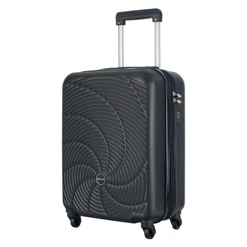 Чемодан Semi Line 20 44 л ABS-пластик расширение 20% 4 колеса код. замок ручная кладь Black