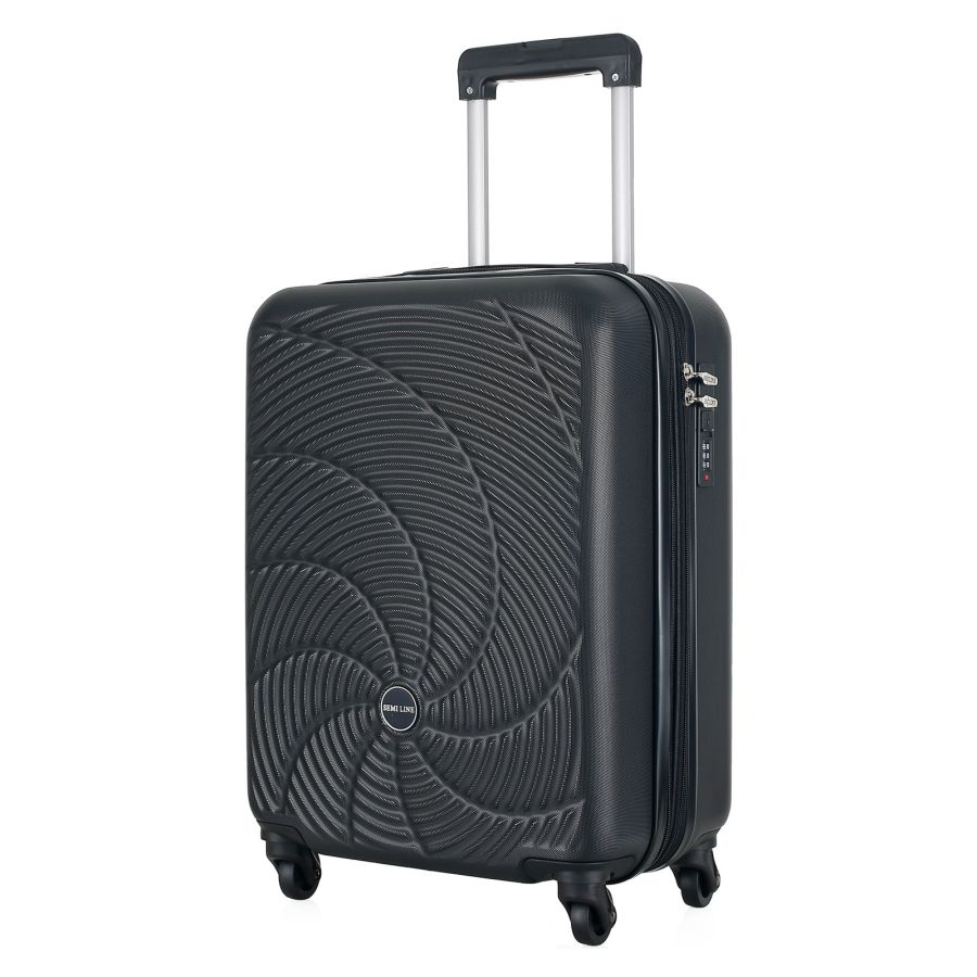 Чемодан Semi Line 20 44 л ABS-пластик расширение 20% 4 колеса код. замок ручная кладь Black