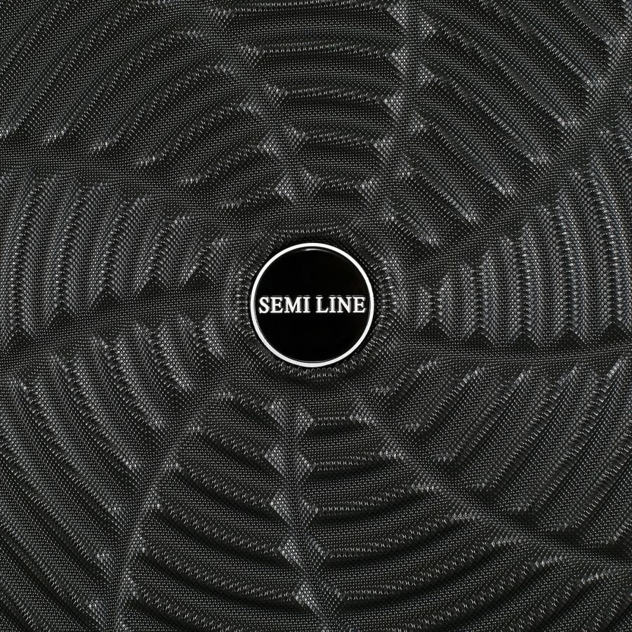 Чемодан Semi Line 20 44 л ABS-пластик расширение 20% 4 колеса код. замок ручная кладь Black