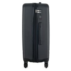Чемодан Semi Line 24 дюйма (M) 67 л ABS-пластик расширение 20% 4 колеса код. замок Black