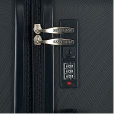 Чемодан Semi Line 24 дюйма (M) 67 л ABS-пластик расширение 20% 4 колеса код. замок Black