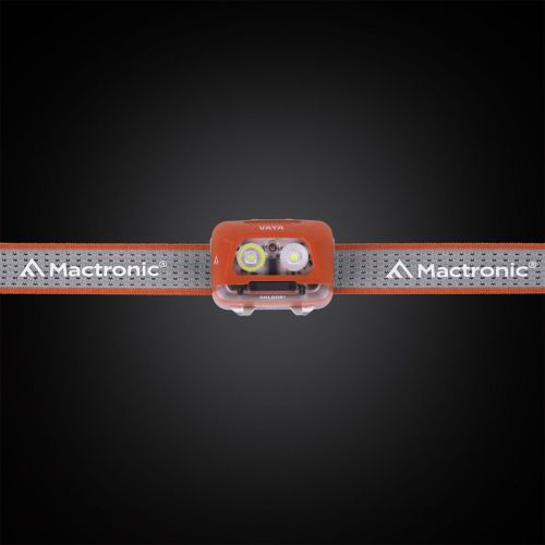 Фонарь налобный Mactronic Vaya 480 Lm холодный/теплый/красный LED Type-C Красный